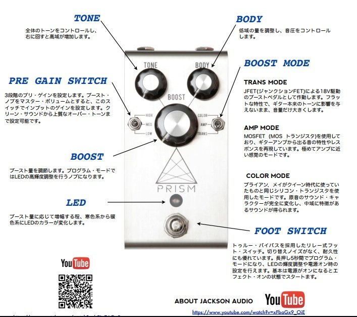 Jackson Audio「PRISM」が国内発売発表開始！当店に在庫入荷しました