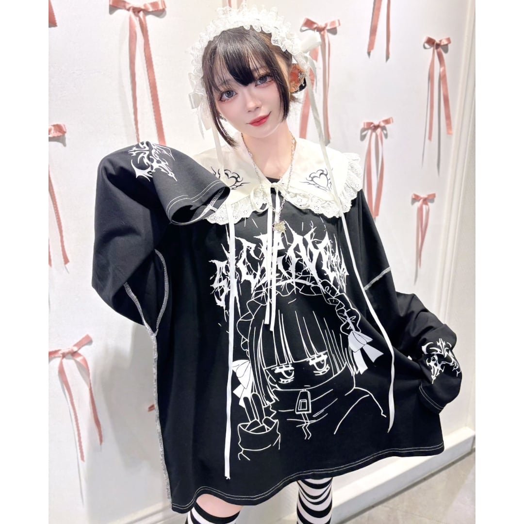 SICK GIRL BIGロンT(BLACK・WHITE) | VOLCAN&APHRODITE