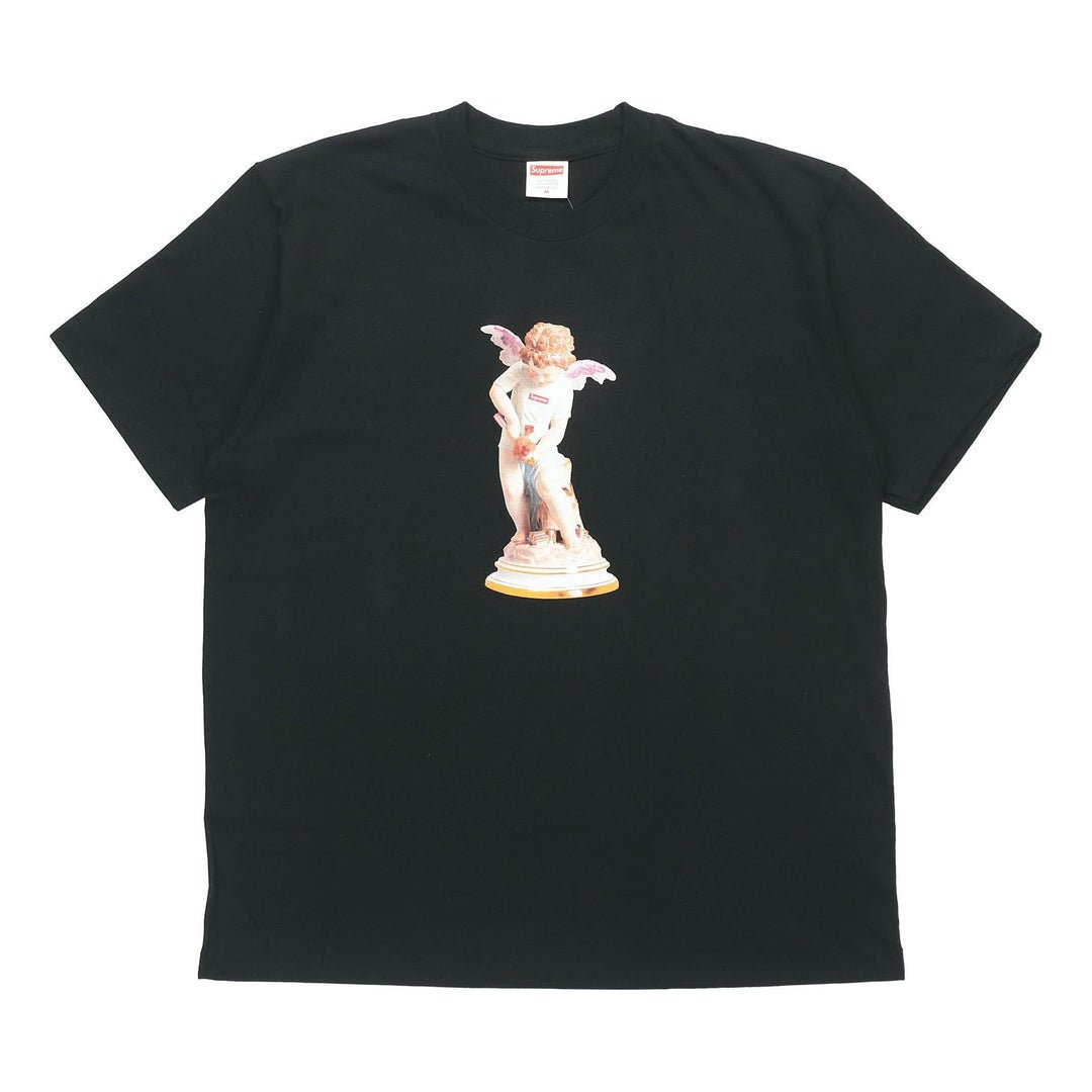Supreme Cupid Tee Black Angel Printing Short Sleeve Unisex SUP