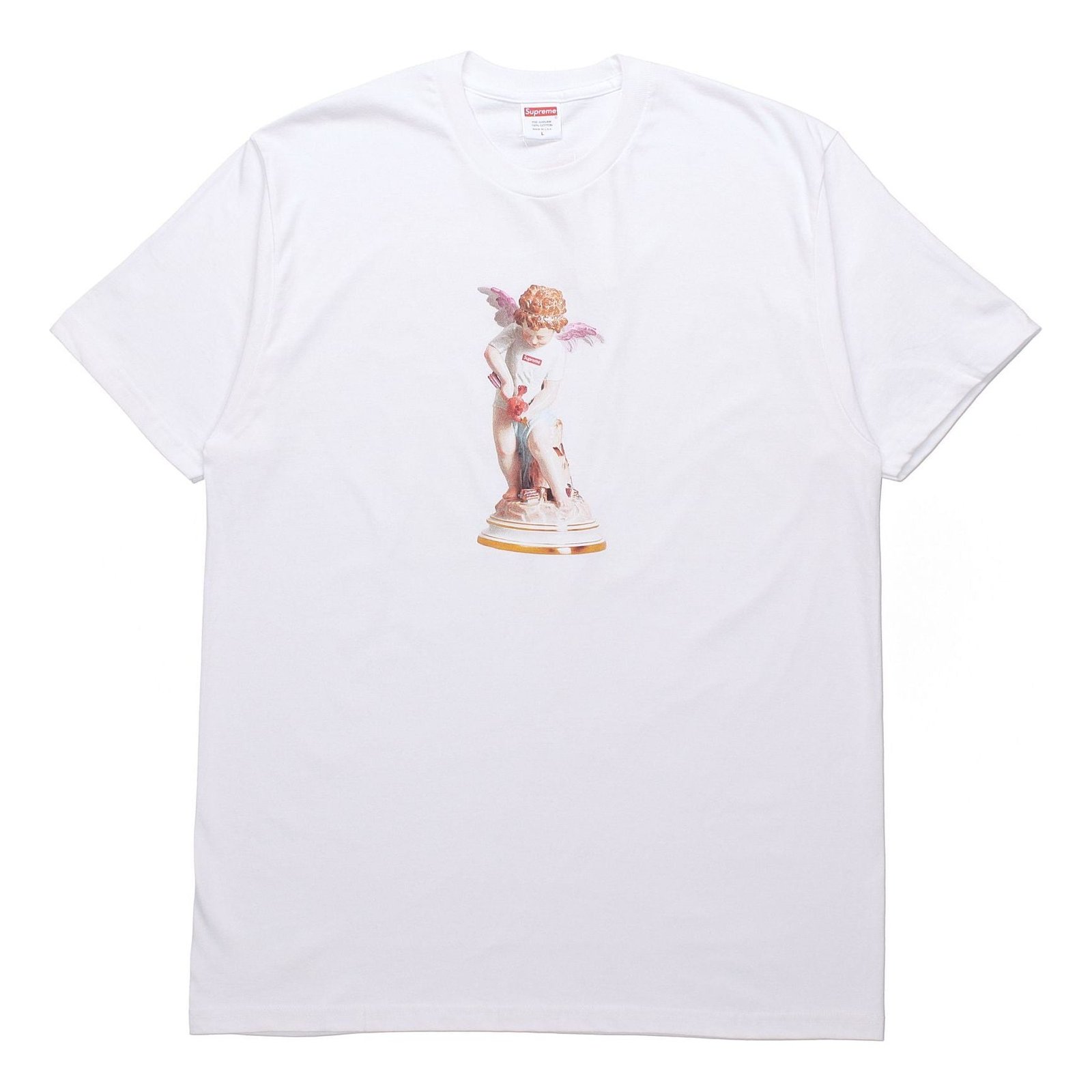 Supreme SS19 Cupid Tee White Angel Printing Short Sleeve Unisex