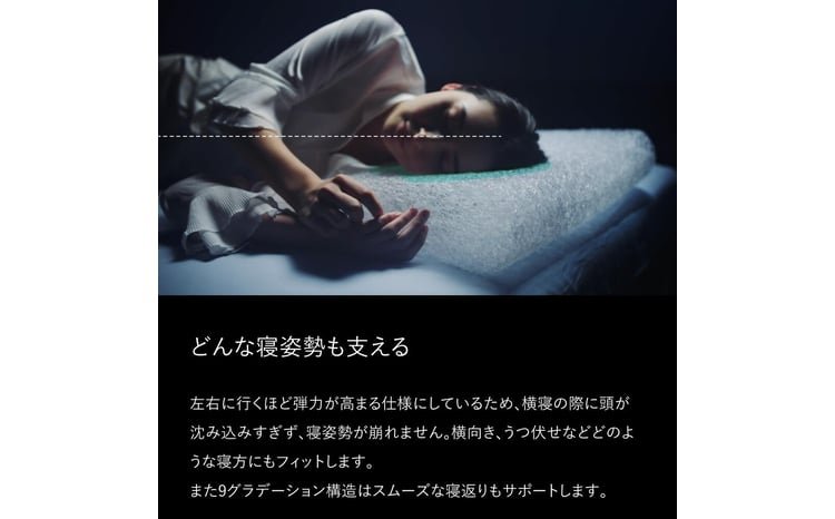 ブレインスリープ ピロー HIGH ( 9グラデーション )＋ カバー