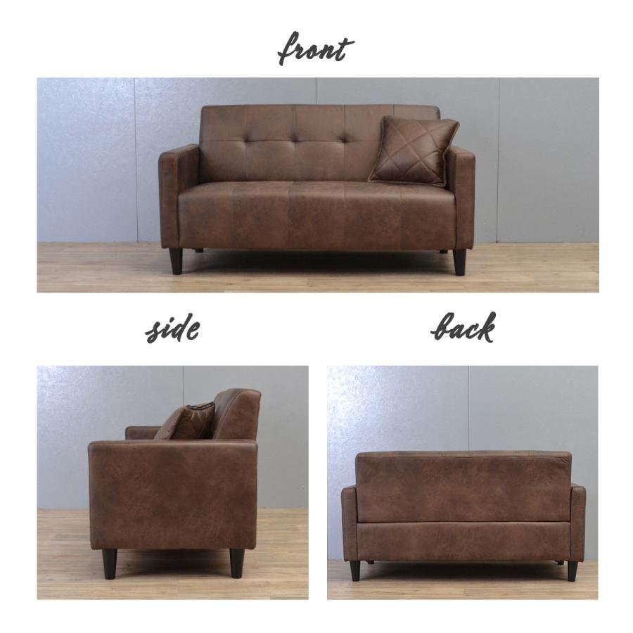 ソファー 2人掛け コンパクト 合皮 ローソファ 北欧 sofa おしゃれ