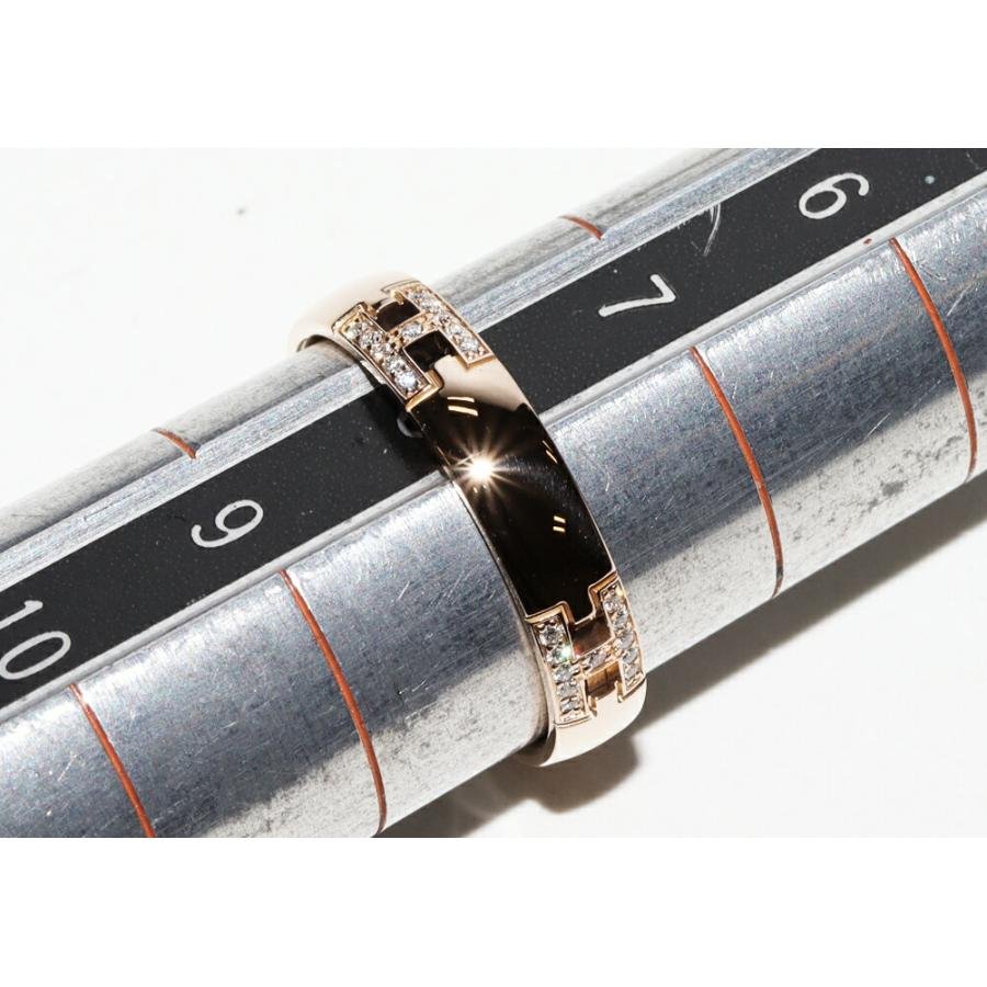 HERMES（エルメス） 指輪 K18PG ダイヤ44P(0.08ct) エヴァー
