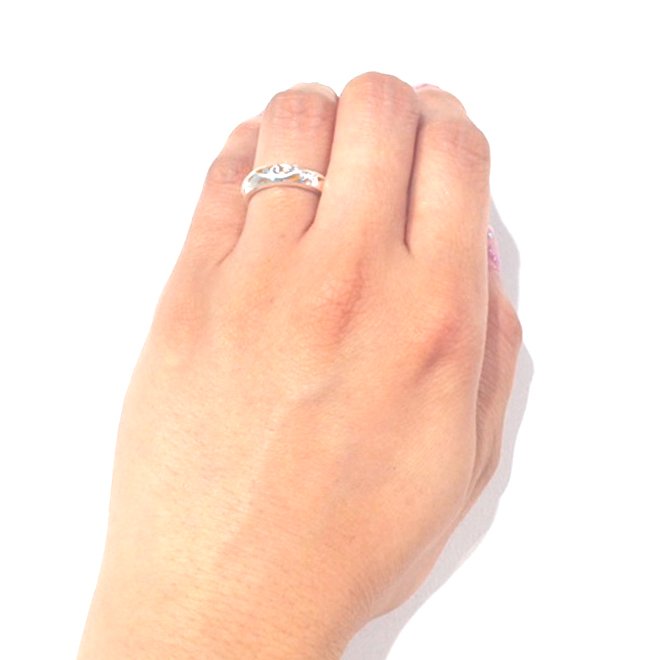 ハワイアンジュエリー/Silver925/Gold/エナメルリング(細