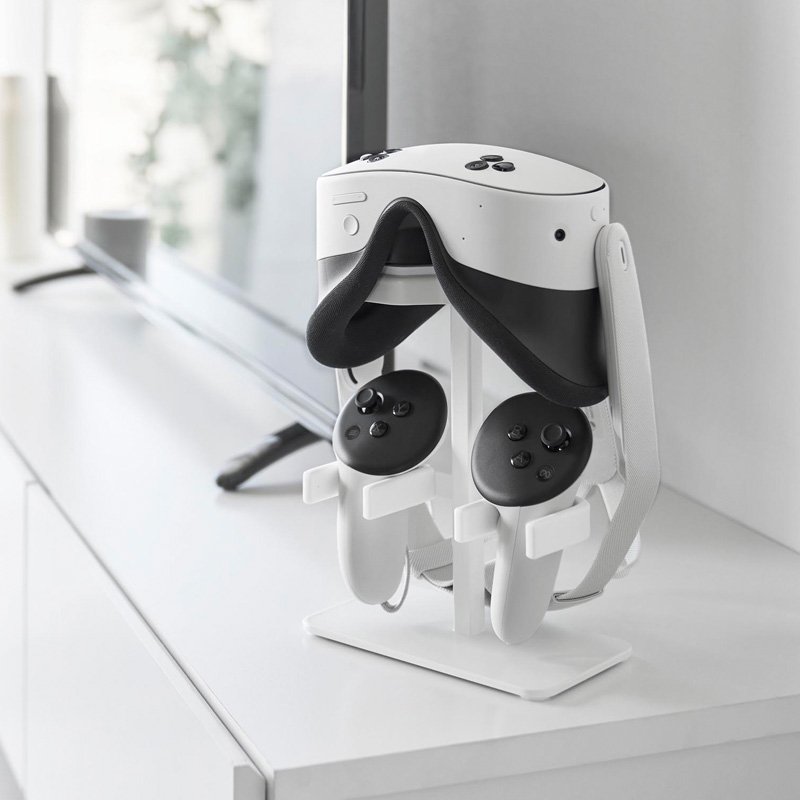 山崎実業 特典付 伸縮VRゴーグル＆コントローラー収納ラック スマート