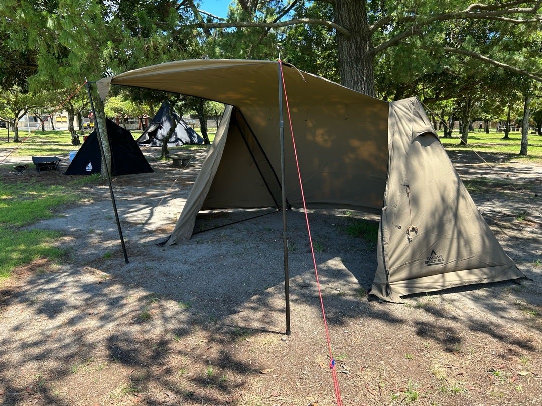 新幕 初張り @霧島市 国分キャンプ海水浴場 | じろらいふ