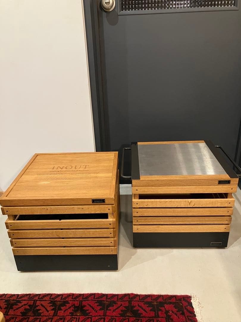【INOUT】Stack Box ×2個 INOUT （イナウト） / Stack Box / Low walnut