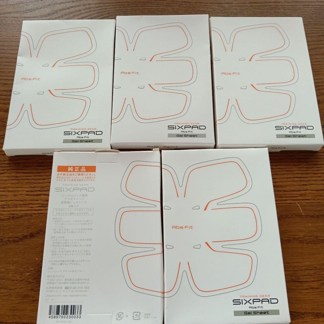 新品SIXPAD Gel Sheet シックスパッドジェルシート(6枚入)×5箱 Amazon.co.jp: MTG SIXPAD シックスパッド ボディフィット 高電導