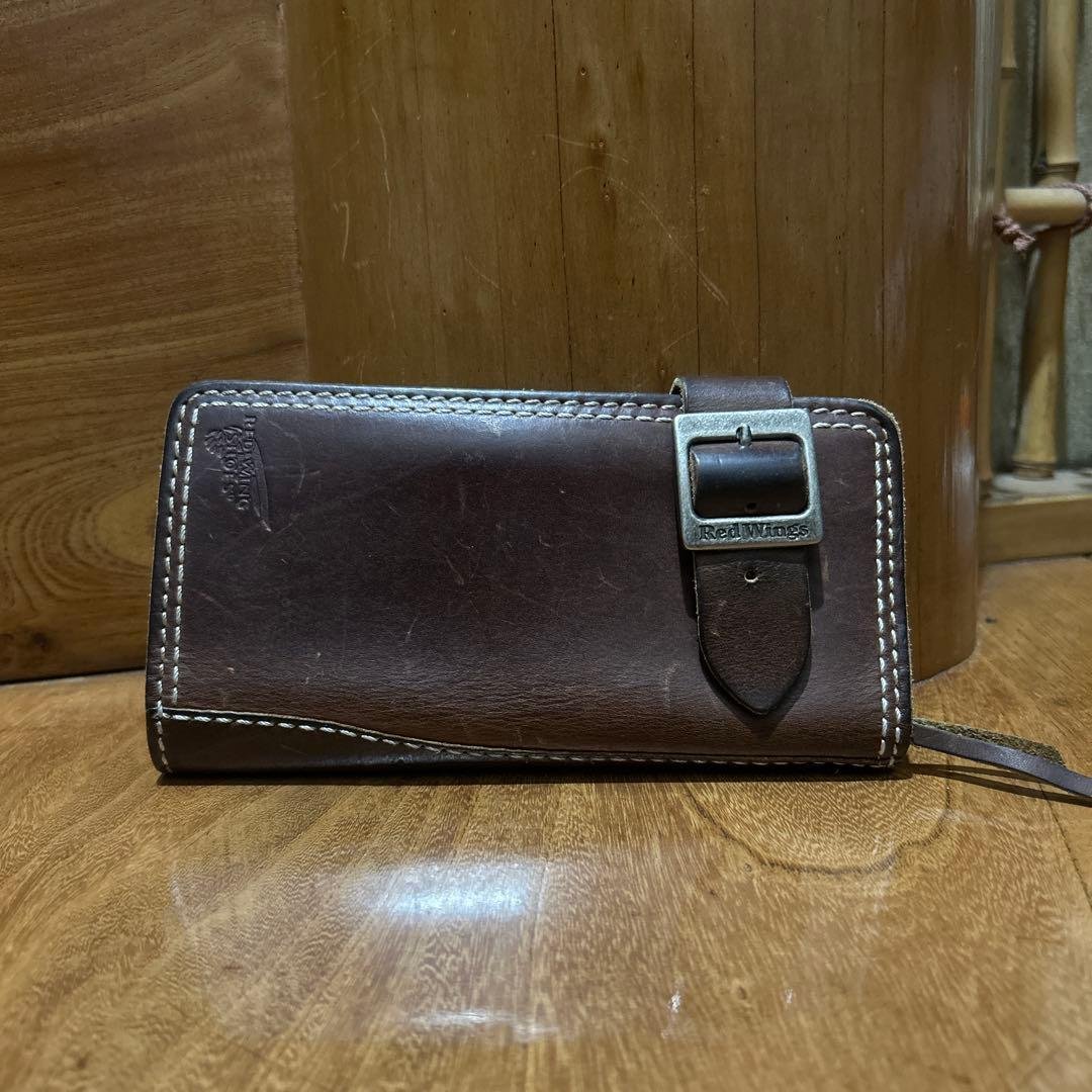 激レア　廃盤　RED WING 長財布　USAレザー　アメカジアメリカンバイカー REDWING - RED WING/レザー/財布/ロング/バイカー/ホーウィン